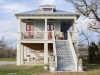 New elevated custom home on the coast of Mississippi was built by home builder Thornhill Construction